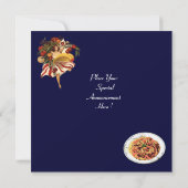 SPAGHETTI PARTY DANCE, ITALIENISCHE KÜCHE UND TOMA EINLADUNG (Rückseite)