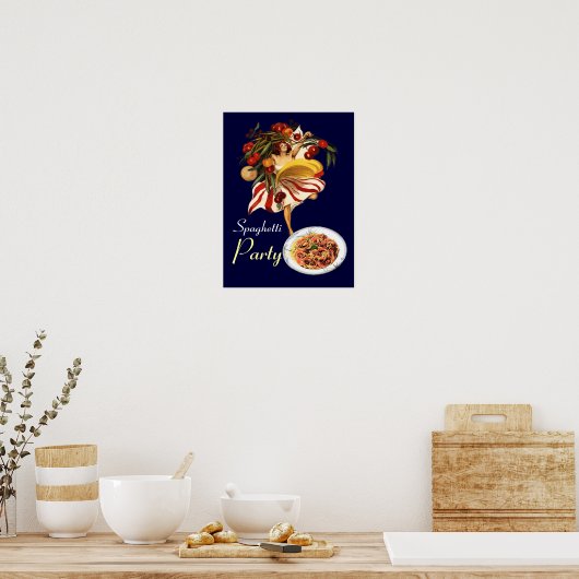 SPAGHETTI PARTY DANCE, ITALIENISCHE KÜCHE UND TOMA POSTER (Küche)