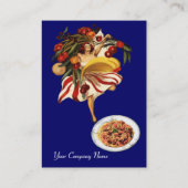 SPAGHETTI PARTY DANCE, ITALIENISCHE KÜCHE UND TOMA VISITENKARTE (Rückseite)