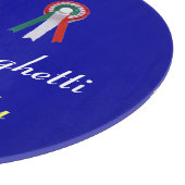 SPAGHETTI PARTY ITALIEN KÜCHE, RESTAURANT, blau Schneidebrett (Ecke)