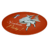 SPAGHETTI PARTY ITALIEN KÜCHE, RESTAURANT Orange Schneidebrett (Ecke)