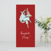 SPAGHETTI PARTY ITALIEN KÜCHE, RESTAURANT rot (Stehend Vorderseite)