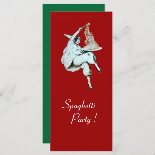 SPAGHETTI PARTY ITALIEN KÜCHE, RESTAURANT rot (Vorne/Hinten)