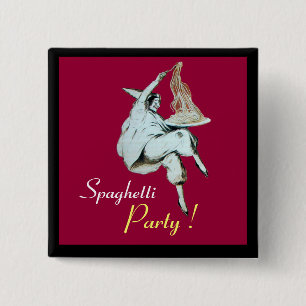 SPAGHETTI PARTY ITALIEN KÜCHE, RESTAURANT rot Button