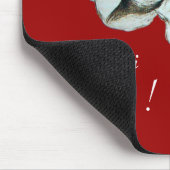 SPAGHETTI PARTY ITALIEN KÜCHE, RESTAURANT rot Mousepad (Ecke)