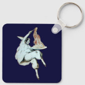 SPAGHETTI PARTY ITALIEN KÜCHE, RESTAURANT rot Schlüsselanhänger (Rückseite)