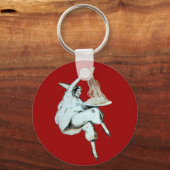 SPAGHETTI PARTY ITALIEN KÜCHE, RESTAURANT rot Schlüsselanhänger (Vorderseite)