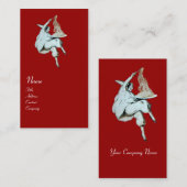 SPAGHETTI PARTY ITALIEN KÜCHE, RESTAURANT rot Visitenkarte (Vorne/Hinten)