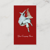 SPAGHETTI PARTY ITALIEN KÜCHE, RESTAURANT rot Visitenkarte (Rückseite)