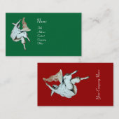 SPAGHETTI PARTY ITALIEN KÜCHE, RESTAURANT rot Visitenkarte (Vorne/Hinten)