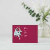 SPAGHETTI PARTY ITALIEN KÜCHE, RESTAURANT rot Visitenkarte (Stehend Vorderseite)