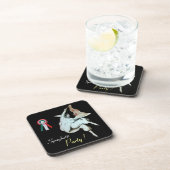 SPAGHETTI PARTY ITALIEN KÜCHE, RESTAURANT, schwarz Getränkeuntersetzer (Rechte Seite)