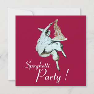 SPAGHETTI PARTY, ITALIENISCHE KÜCHE Abendessen, Br Einladung