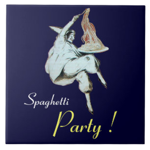 SPAGHETTI PARTY, ITALIENISCHE KÜCHE, lila Fliese