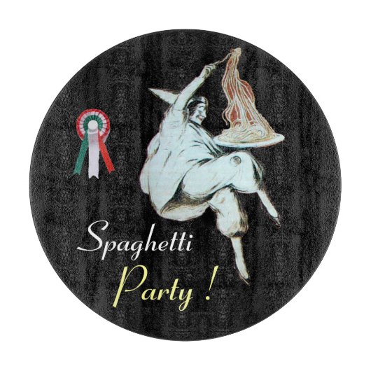 SPAGHETTI PARTY ITALIENISCHE KÜCHE, RESTAURANT Bla Schneidebrett (Vorderseite)