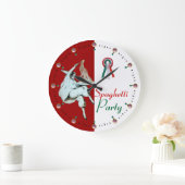 SPAGHETTI PARTY ITALIENISCHE KÜCHE, RESTAURANT GROßE WANDUHR (Zuhause)