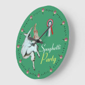 SPAGHETTI PARTY ITALIENISCHE KÜCHE, RESTAURANT GROßE WANDUHR (Winkel)