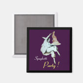 SPAGHETTI PARTY ITALIENISCHE KÜCHE, RESTAURANT lil Magnet (Vorderseite/Rückseite)