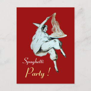 SPAGHETTI PARTY ITALIENISCHE KÜCHE, RESTAURANT POSTKARTE
