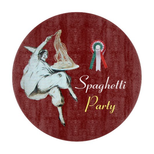 SPAGHETTI PARTY ITALIENISCHE KÜCHE, RESTAURANT SCHNEIDEBRETT (Vorderseite)