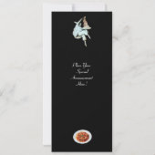 SPAGHETTI PARTY, ITALIENISCHE KÜCHE Rotes Abendess Einladung (Rückseite)