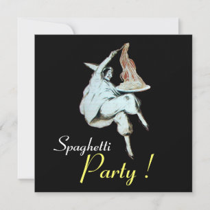 SPAGHETTI PARTY, ITALIENISCHE KÜCHE Rotes Abendess Einladung