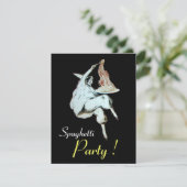 SPAGHETTI PARTY, ITALIENISCHE KÜCHE Rotes Abendess Einladung (Stehend Vorderseite)