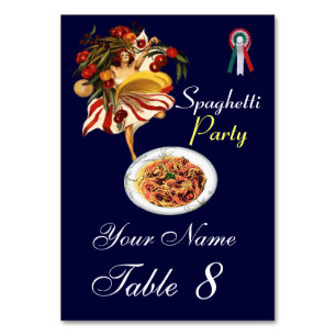 SPAGHETTI-PARTY-TANZ, ITALIENISCHE KÜCHE UND TOMAT TISCHNUMMER