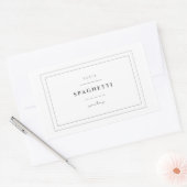 Spaghetti-Pasta-Aufkleber Rechteckiger Aufkleber (Umschlag)