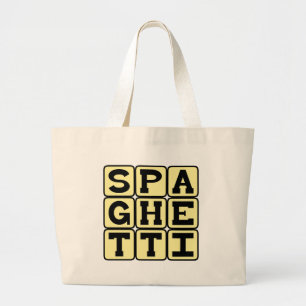 Spaghetti, Pasta Friend of the Meatball Jumbo Stoffbeutel