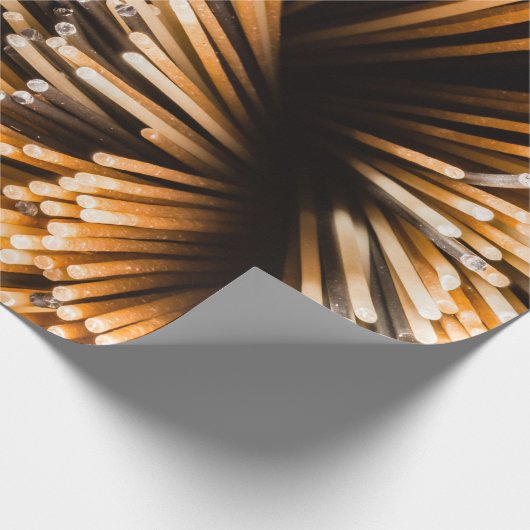 Spaghetti Pasta Geschenkpapier (Ecke)