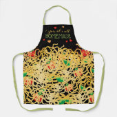 Spaghetti Pasta Italienische Küche personalisiert Schürze (Vorderseite)