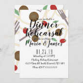 Spaghetti Pasta Italienisches Abendessen Utensitie Ankündigung (Vorne/Hinten)