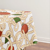 Spaghetti Pasta Italienisches Essen mit Tomate Tischdecke (Beispiel)