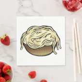 Spaghetti Pasta Noodle Food Serviette (Beispiel)