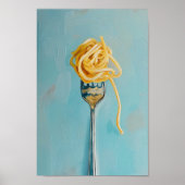 Spaghetti Pasta on Fork Poster (Vorne)