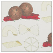 Spaghetti Pasta und Meatballs Italienische Küche Stoff (Nahaufnahme)