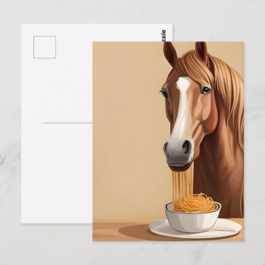 Spaghetti Postkarte (Vorne/Hinten)