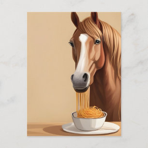Spaghetti Postkarte