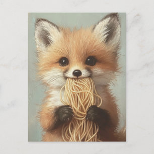 Spaghetti Postkarte