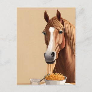 Spaghetti Postkarte