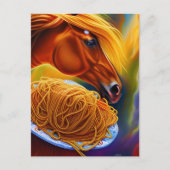 Spaghetti Postkarte (Vorderseite)