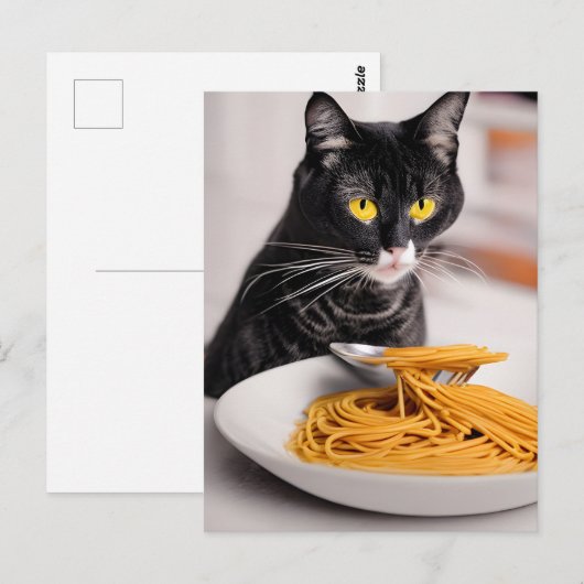 Spaghetti-Postkarte Postkarte (Vorne/Hinten)
