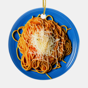Spaghetti Pun Christmas Keramik Keramik Ornament