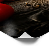 Spaghetti Puttanesca mit frischen Tomaten und Oliv Poster (Ecke)