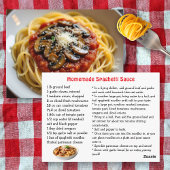 Spaghetti Sauce Recipe Postkarte