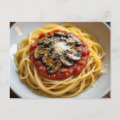 Spaghetti-Sauce-Rezept Postkarte (Vorderseite)