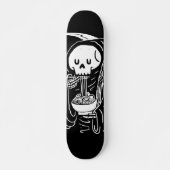 Spaghetti Sensenmann minimalistisches Skateboardde Skateboard (Vorne)