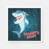 Spaghetti Shark Serviette (Vorderseite)