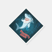 Spaghetti Shark Serviette (Ecke)